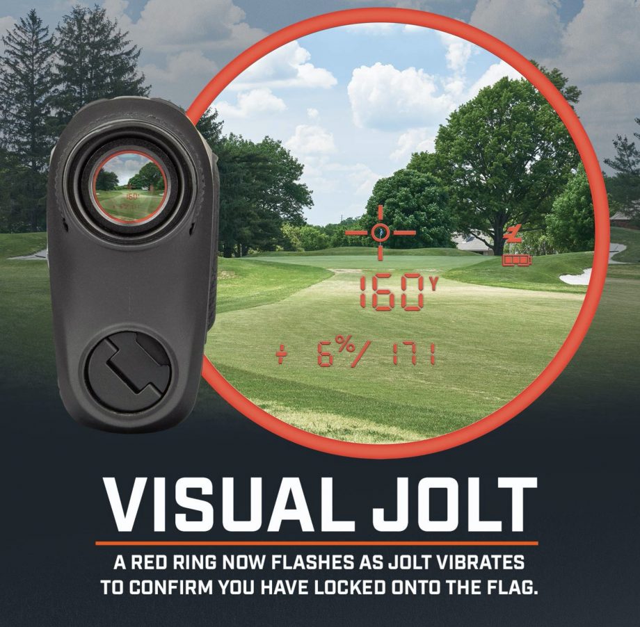 Bushnell Pro XE Golf Laser Rangefinder with Pinseeker and Visual Jolt technology